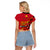Personalised Remembrance Day PNG Raglan Cropped T Shirt Papua New Guinea We Will Remember Them LT14 - Polynesian Pride