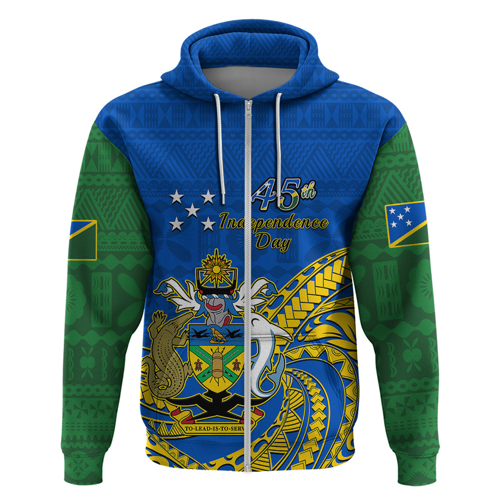 Polynesian Pride Independence Day Solomon Islands Hoodie Happy 45th Anniversary LT14 - Polynesian Pride