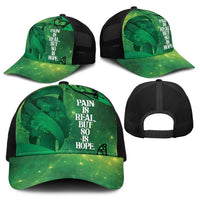 World Mental Health Awareness Month Baseball Net Cap Warriors Brave Strong Galaxy Vibes - Polynesian Pride