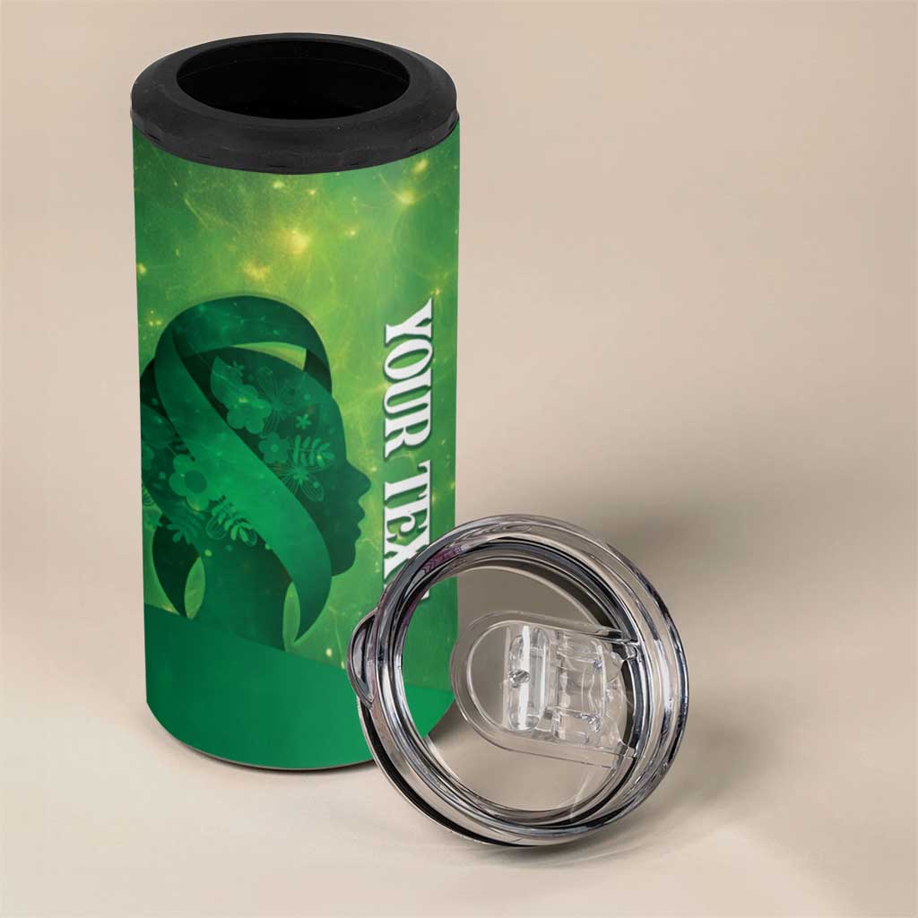 Personalised World Mental Health Awareness Month 4 in 1 Can Cooler Tumbler Warriors Brave Strong Galaxy Vibes