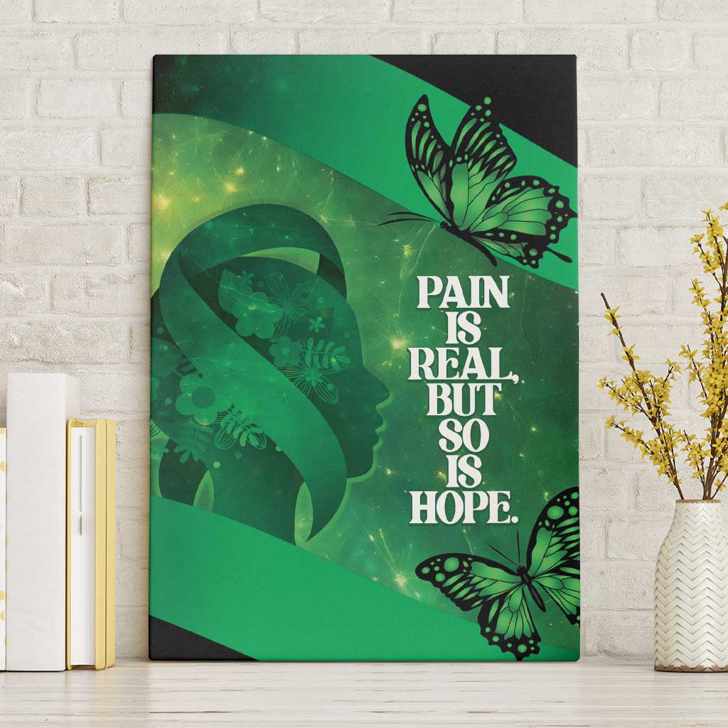 World Mental Health Awareness Month Canvas Wall Art Warriors Brave Strong Galaxy Vibes