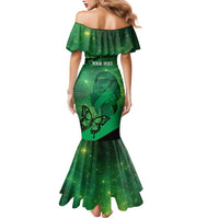 Personalised World Mental Health Awareness Month Family Matching Mermaid Dress and Hawaiian Shirt Warriors Brave Strong Galaxy Vibes