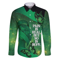 Personalised World Mental Health Awareness Month Family Matching Short Sleeve Bodycon Dress and Hawaiian Shirt Warriors Brave Strong Galaxy Vibes