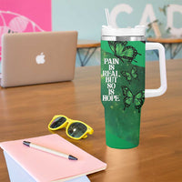 Personalised World Mental Health Awareness Month Tumbler With Handle Warriors Brave Strong Galaxy Vibes