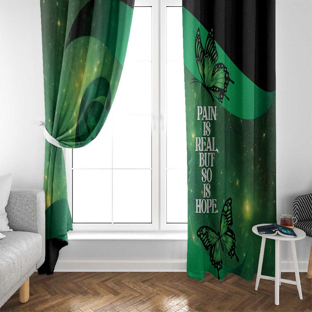 World Mental Health Awareness Month Window Curtain Warriors Brave Strong Galaxy Vibes