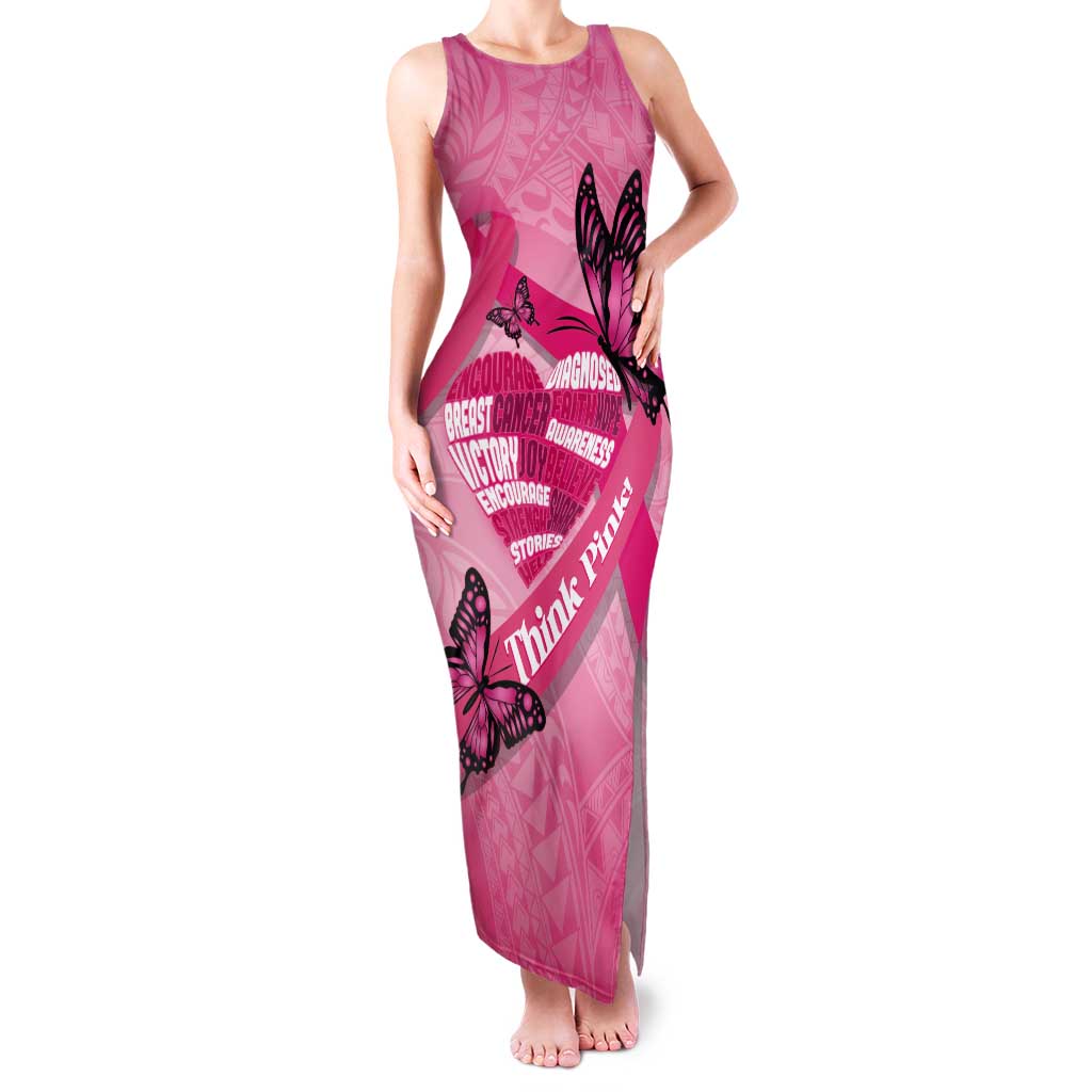 Polynesia Breast Cancer Awareness Month Tank Maxi Dress Pink Ribbon Mix Butterflies Polynesia Breast Cancer Awareness Month Tank Maxi Dress Pink Ribbon Mix Butterflies