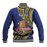 Personalised Tokelau Tokehega Day Baseball Jacket Tokelauan Tatau Flag Color - Polynesian Pride