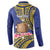 Personalised Tokelau Tokehega Day Button Sweatshirt Tokelauan Tatau Flag Color - Polynesian Pride