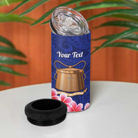 Personalised Tokelau Tokehega Day 4 in 1 Can Cooler Tumbler Tokelauan Tatau Flag Color - Polynesian Pride