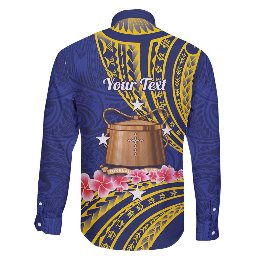 Personalised Tokelau Tokehega Day Family Matching Long Sleeve Bodycon Dress and Hawaiian Shirt Tokelauan Tatau Flag Color - Polynesian Pride