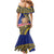 Personalised Tokelau Tokehega Day Family Matching Mermaid Dress and Hawaiian Shirt Tokelauan Tatau Flag Color - Polynesian Pride