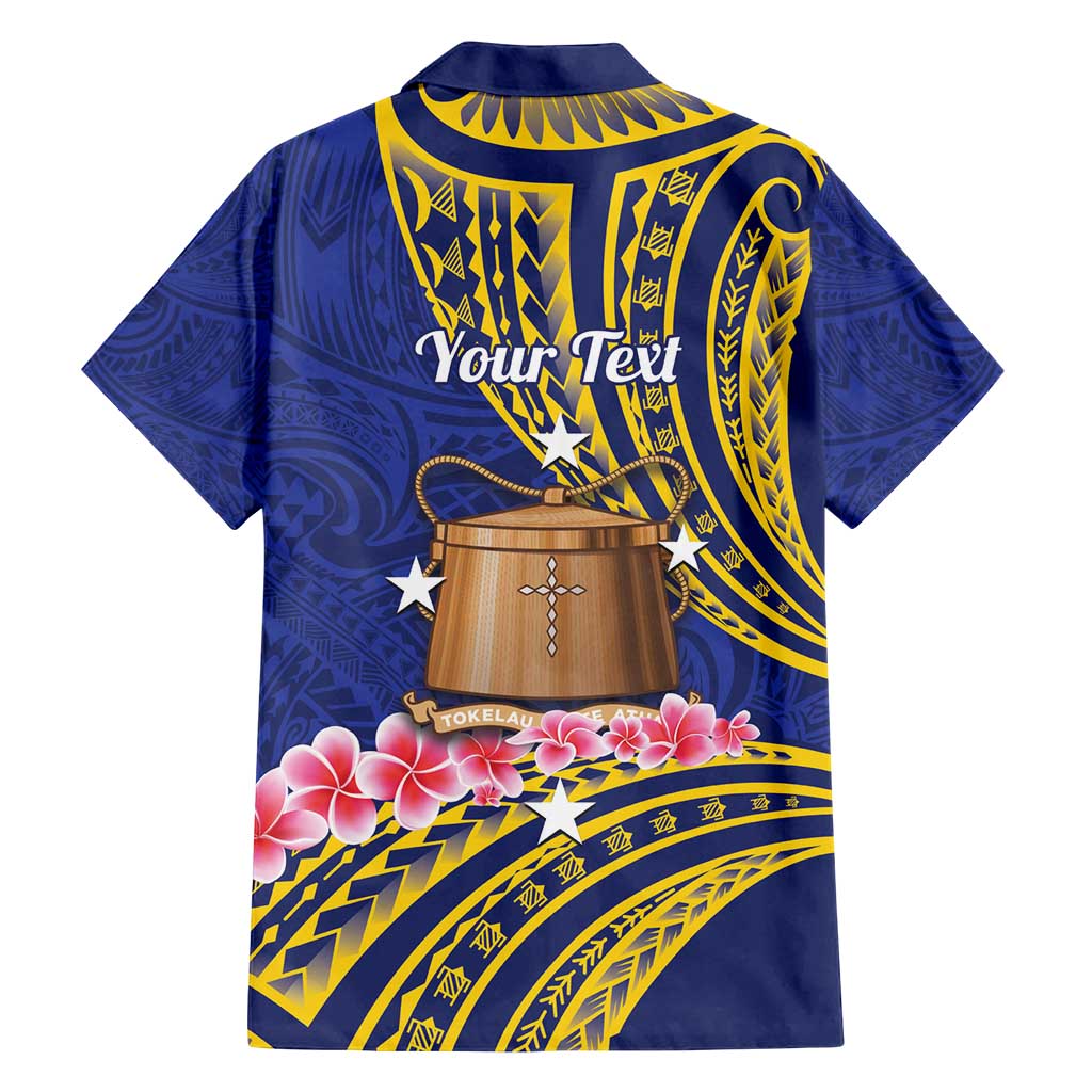 Personalised Tokelau Tokehega Day Family Matching Off Shoulder Short Dress and Hawaiian Shirt Tokelauan Tatau Flag Color - Polynesian Pride
