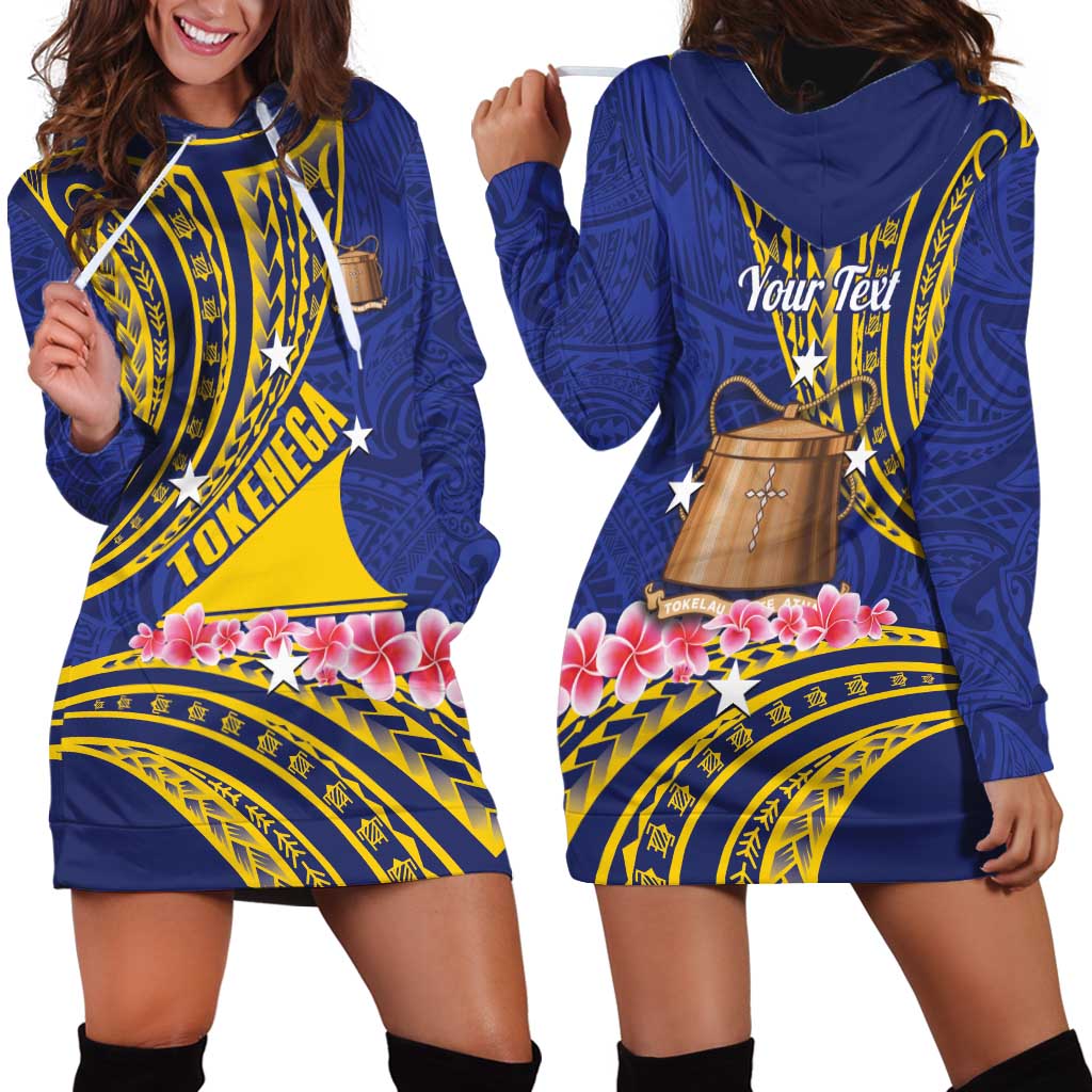 Personalised Tokelau Tokehega Day Hoodie Dress Tokelauan Tatau Flag Color - Polynesian Pride