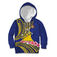 Personalised Tokelau Tokehega Day Kid Hoodie Tokelauan Tatau Flag Color - Polynesian Pride