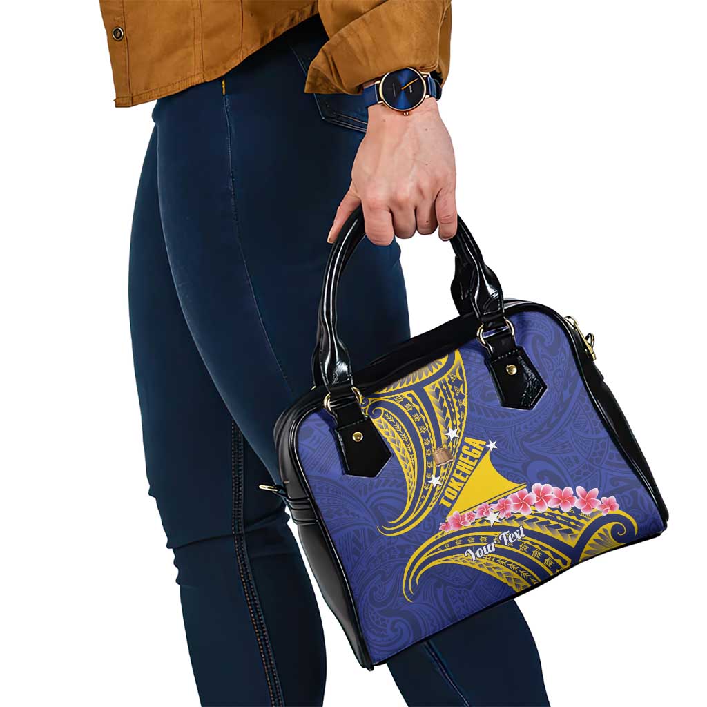 Personalised Tokelau Tokehega Day Shoulder Handbag Tokelauan Tatau Flag Color - Polynesian Pride