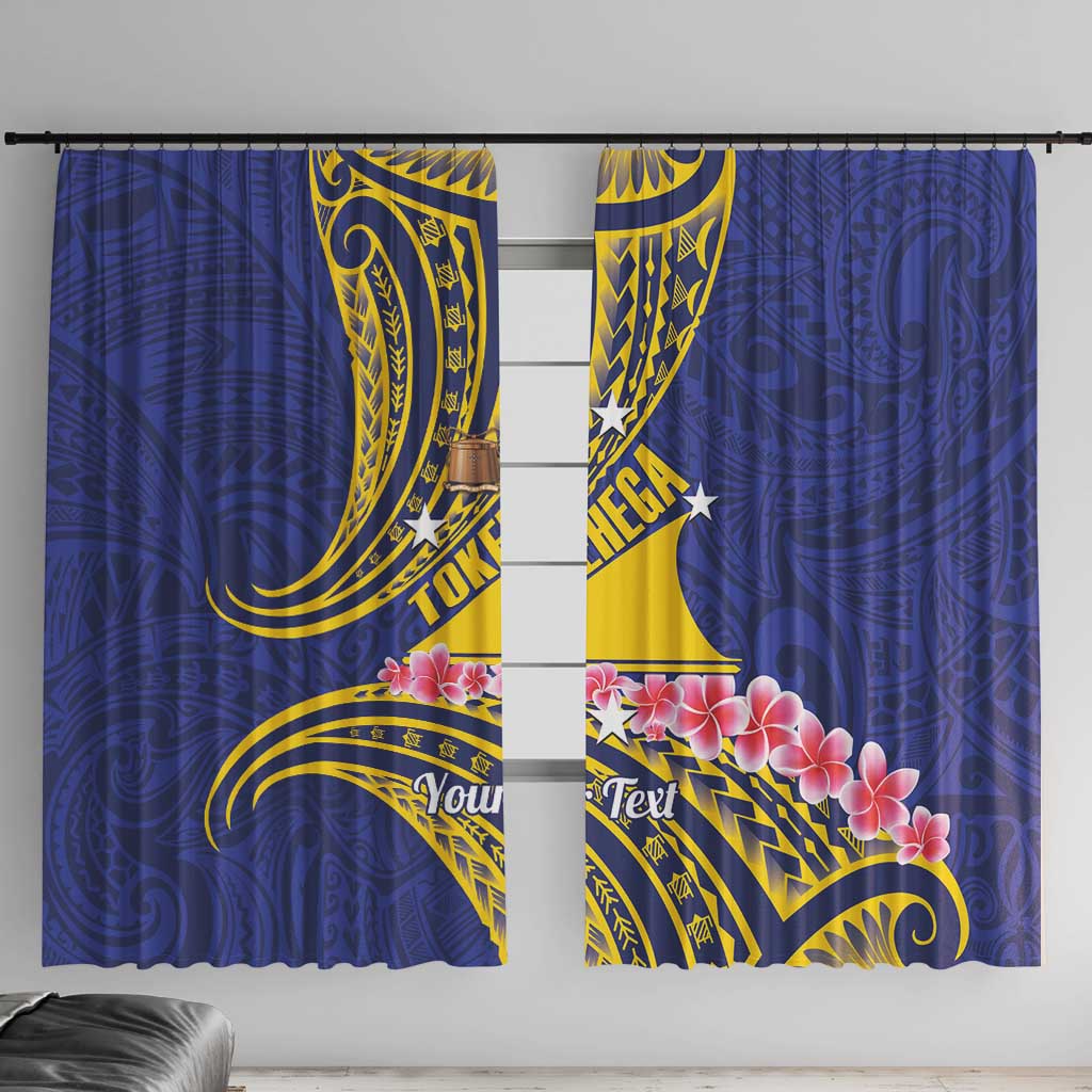 Personalised Tokelau Tokehega Day Window Curtain Tokelauan Tatau Flag Color - Polynesian Pride