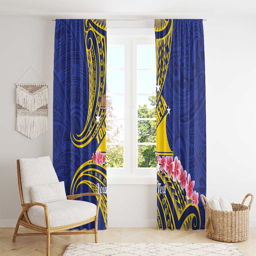 Personalised Tokelau Tokehega Day Window Curtain Tokelauan Tatau Flag Color - Polynesian Pride