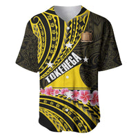 Personalised Tokelau Tokehega Day Baseball Jersey Tokelauan Tatau Black Color - Polynesian Pride