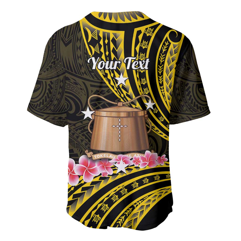 Personalised Tokelau Tokehega Day Baseball Jersey Tokelauan Tatau Black Color - Polynesian Pride