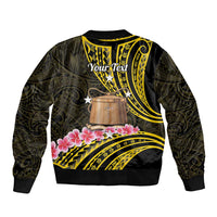 Personalised Tokelau Tokehega Day Bomber Jacket Tokelauan Tatau Black Color - Polynesian Pride