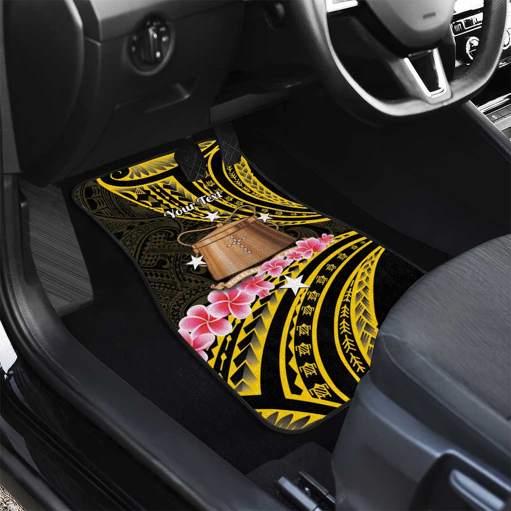 Personalised Tokelau Tokehega Day Car Mats Tokelauan Tatau Black Color - Polynesian Pride