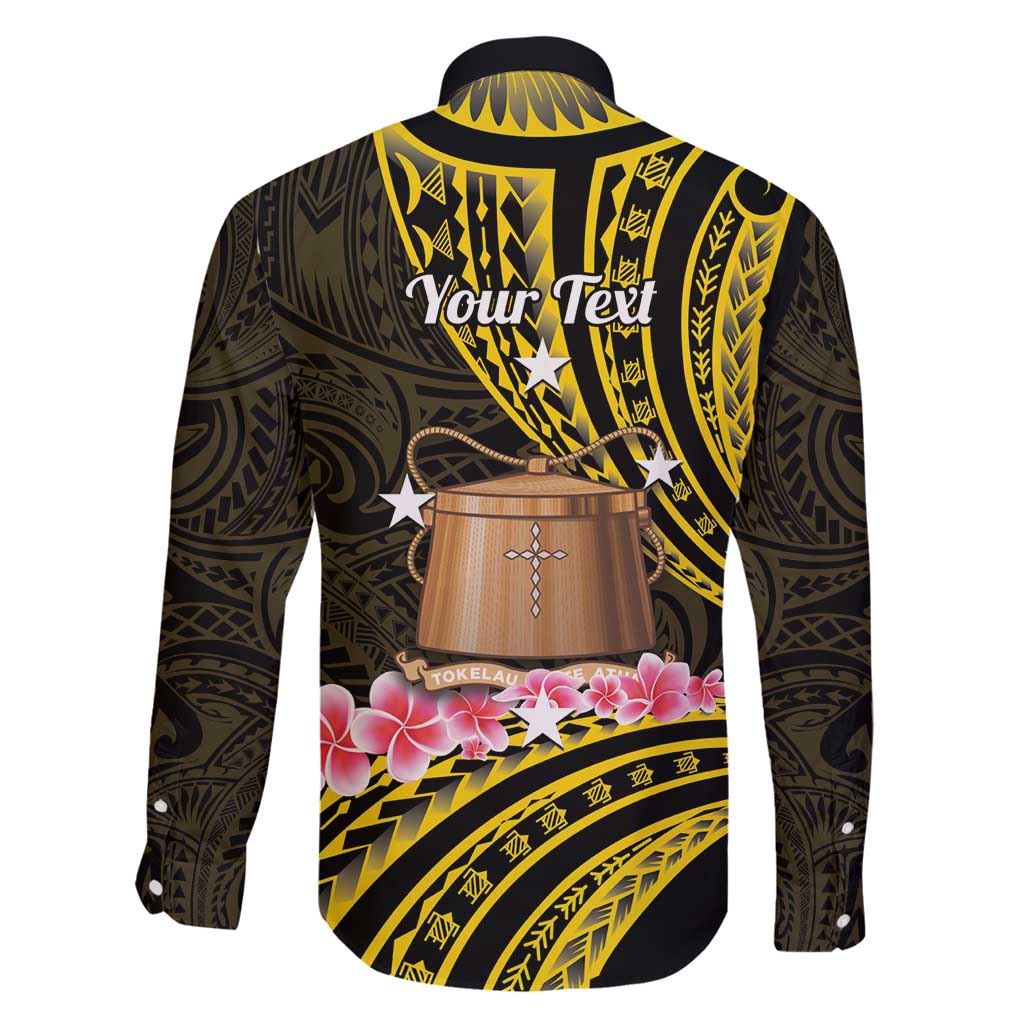 Personalised Tokelau Tokehega Day Family Matching Puletasi and Hawaiian Shirt Tokelauan Tatau Black Color - Polynesian Pride