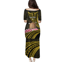 Personalised Tokelau Tokehega Day Family Matching Puletasi and Hawaiian Shirt Tokelauan Tatau Black Color - Polynesian Pride