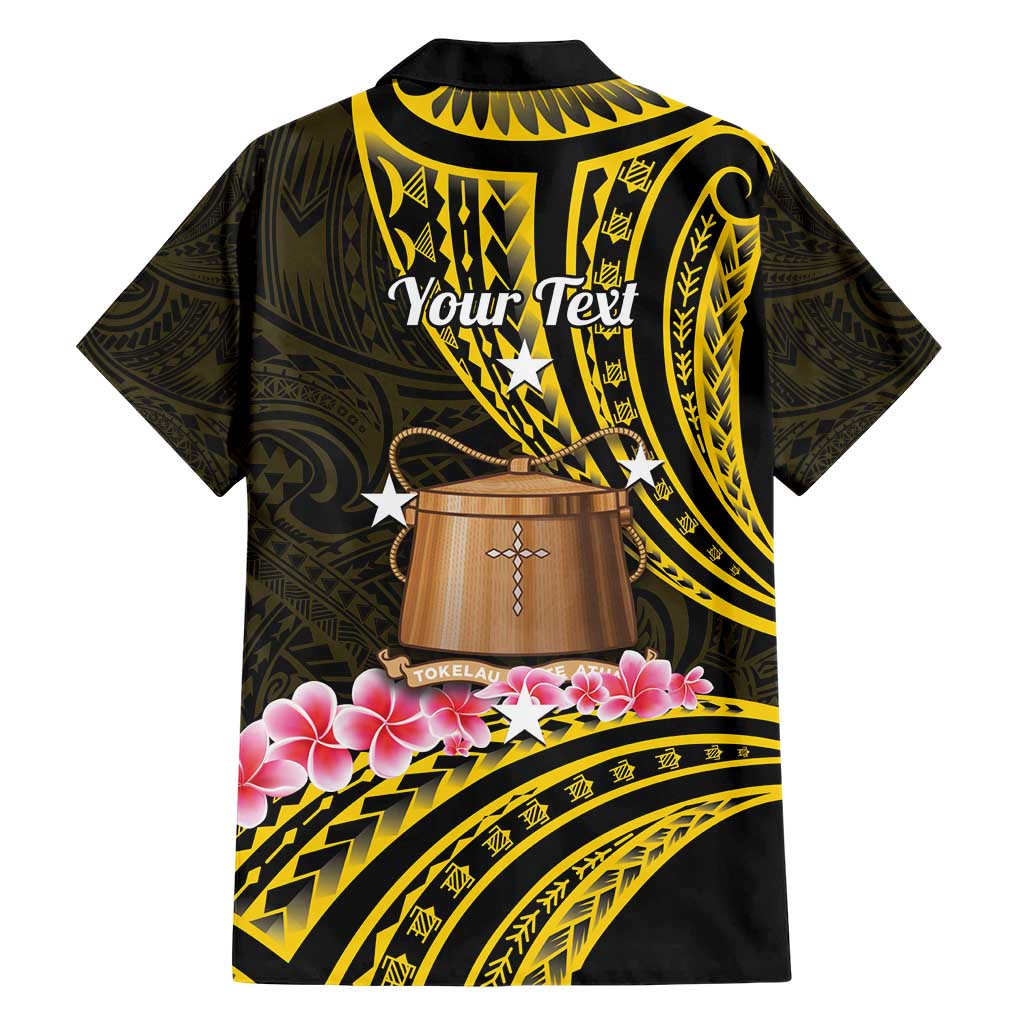 Personalised Tokelau Tokehega Day Family Matching Short Sleeve Bodycon Dress and Hawaiian Shirt Tokelauan Tatau Black Color - Polynesian Pride