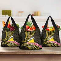 Personalised Tokelau Tokehega Day Grocery Bag Tokelauan Tatau Black Color - Polynesian Pride