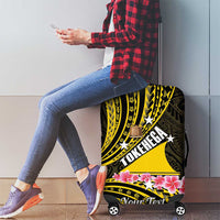 Personalised Tokelau Tokehega Day Luggage Cover Tokelauan Tatau Black Color - Polynesian Pride