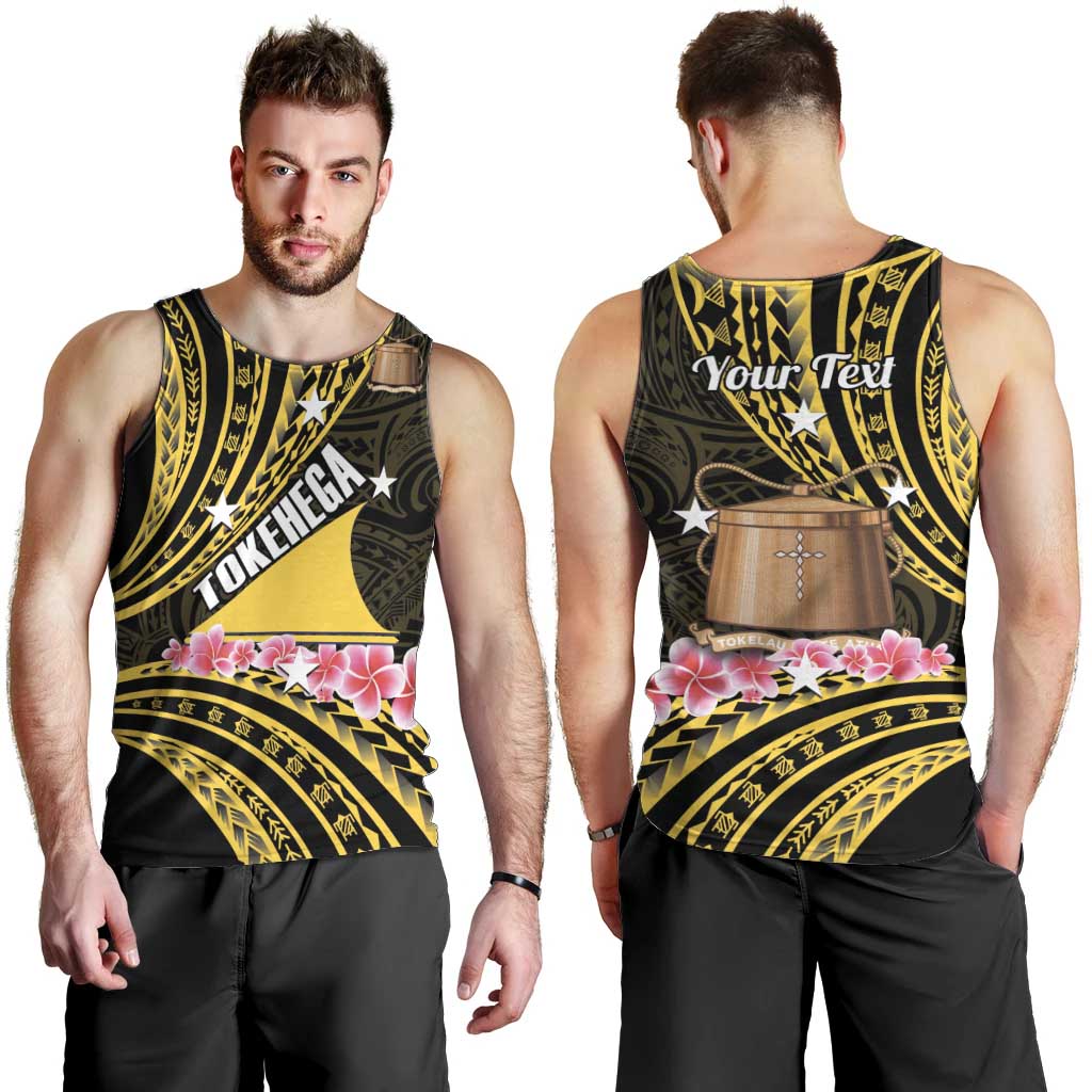 Personalised Tokelau Tokehega Day Men Tank Top Tokelauan Tatau Black Color - Polynesian Pride