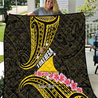 Personalised Tokelau Tokehega Day Quilt Tokelauan Tatau Black Color - Polynesian Pride