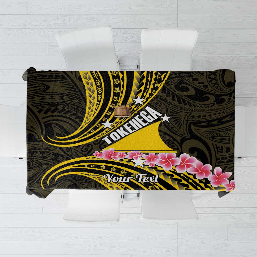 Personalised Tokelau Tokehega Day Tablecloth Tokelauan Tatau Black Color LT14 Black - Polynesian Pride