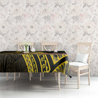 Personalised Tokelau Tokehega Day Tablecloth Tokelauan Tatau Black Color - Polynesian Pride