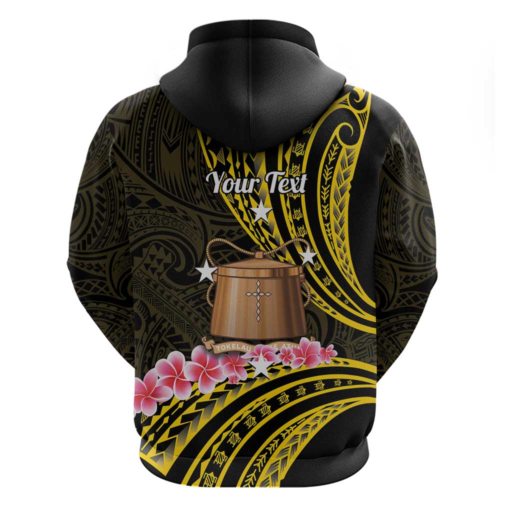 Personalised Tokelau Tokehega Day Zip Hoodie Tokelauan Tatau Black Color - Polynesian Pride