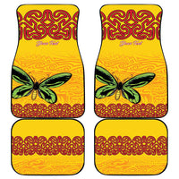 Personalised Tufi Tapa and Tattoo Festival Car Mats PNG Oro Butterfly Tapa Pattern - Polynesian Pride