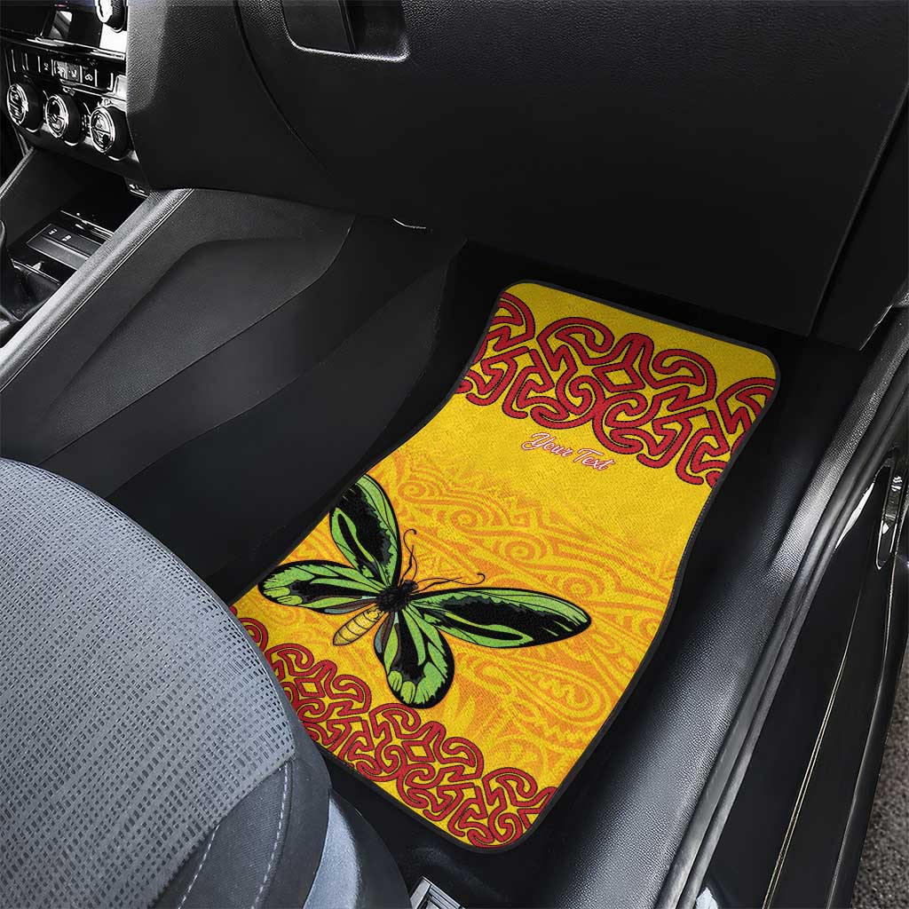 Personalised Tufi Tapa and Tattoo Festival Car Mats PNG Oro Butterfly Tapa Pattern - Polynesian Pride