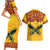 Personalised Tufi Tapa and Tattoo Festival Couples Matching Short Sleeve Bodycon Dress and Hawaiian Shirt PNG Oro Butterfly Tapa Pattern - Polynesian Pride