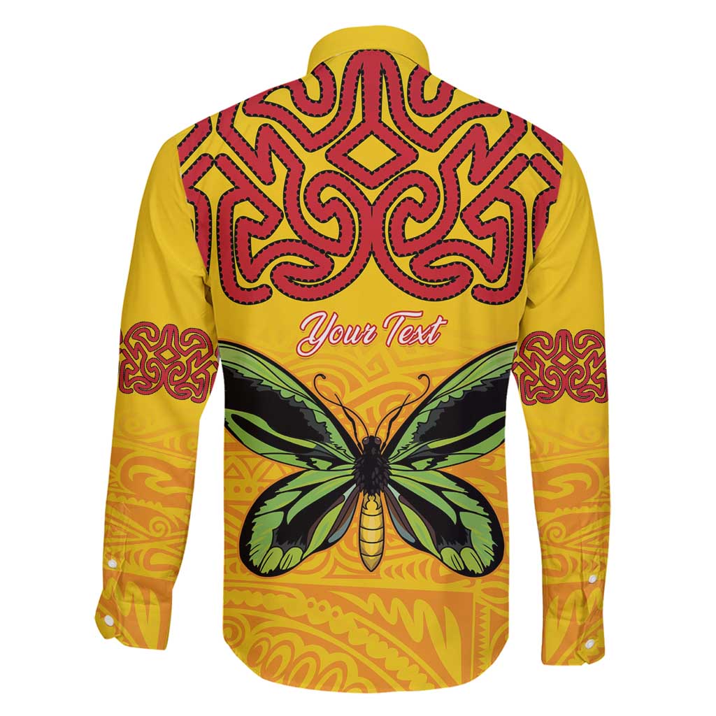 Personalised Tufi Tapa and Tattoo Festival Family Matching Long Sleeve Bodycon Dress and Hawaiian Shirt PNG Oro Butterfly Tapa Pattern LT14 - Polynesian Pride