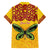 Personalised Tufi Tapa and Tattoo Festival Family Matching Off The Shoulder Long Sleeve Dress and Hawaiian Shirt PNG Oro Butterfly Tapa Pattern - Polynesian Pride