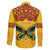 Personalised Tufi Tapa and Tattoo Festival Family Matching Off The Shoulder Long Sleeve Dress and Hawaiian Shirt PNG Oro Butterfly Tapa Pattern - Polynesian Pride