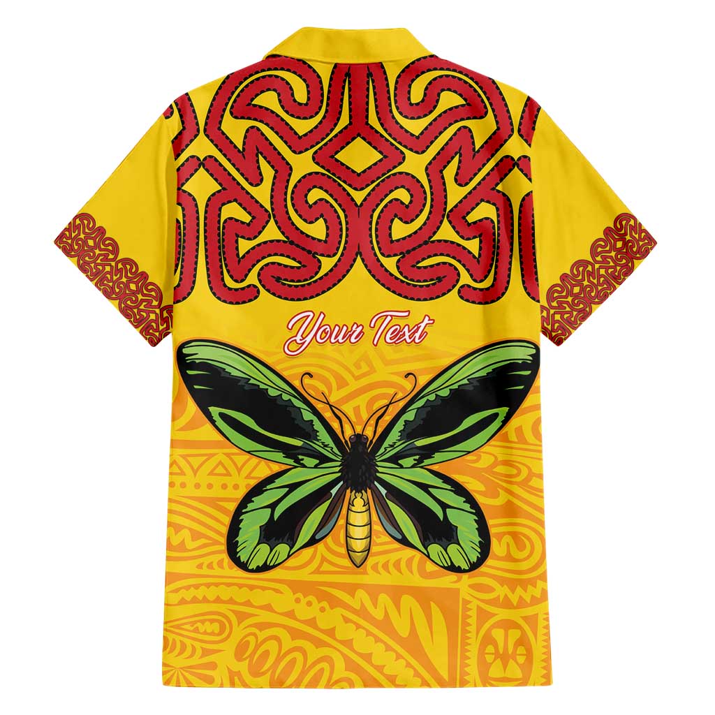 Personalised Tufi Tapa and Tattoo Festival Hawaiian Shirt PNG Oro Butterfly Tapa Pattern - Polynesian Pride