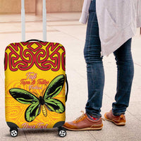 Personalised Tufi Tapa and Tattoo Festival Luggage Cover PNG Oro Butterfly Tapa Pattern - Polynesian Pride