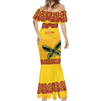 Personalised Tufi Tapa and Tattoo Festival Mermaid Dress PNG Oro Butterfly Tapa Pattern - Polynesian Pride