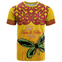 Personalised Tufi Tapa and Tattoo Festival T Shirt PNG Oro Butterfly Tapa Pattern - Polynesian Pride