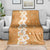 Personalised Tufi Tapa and Tattoo Festival Blanket Oro Tapa Cloth With Plumeria - Polynesian Pride