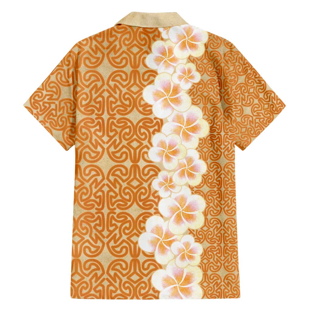 Personalised Tufi Tapa and Tattoo Festival Family Matching Off Shoulder Maxi Dress and Hawaiian Shirt Oro Tapa Cloth With Plumeria - Polynesian Pride