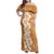 Personalised Tufi Tapa and Tattoo Festival Family Matching Off Shoulder Maxi Dress and Hawaiian Shirt Oro Tapa Cloth With Plumeria - Polynesian Pride