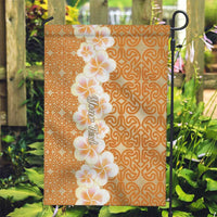 Personalised Tufi Tapa and Tattoo Festival Garden Flag Oro Tapa Cloth With Plumeria - Polynesian Pride