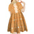 Personalised Tufi Tapa and Tattoo Festival Kid Short Sleeve Dress Oro Tapa Cloth With Plumeria - Polynesian Pride